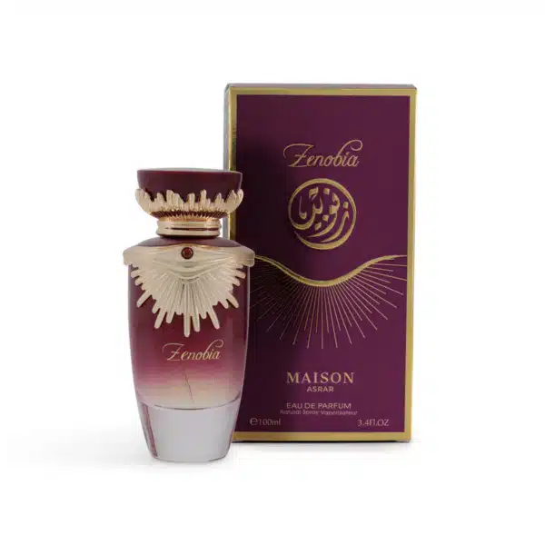 Zenobia Maison Asrar Eau de Parfum – parfum floral-ambré pour femmes, élégant et enveloppant, pour le Maroc